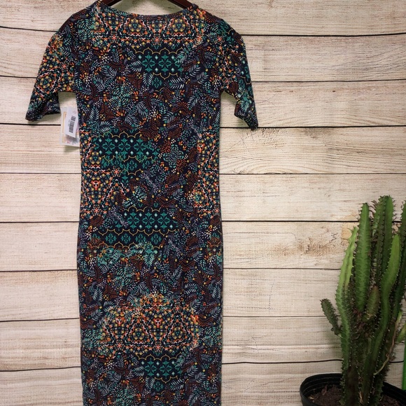 NWT LuLaRoe Julia XXS Kaleidoscope Dress - Picture 5 of 5